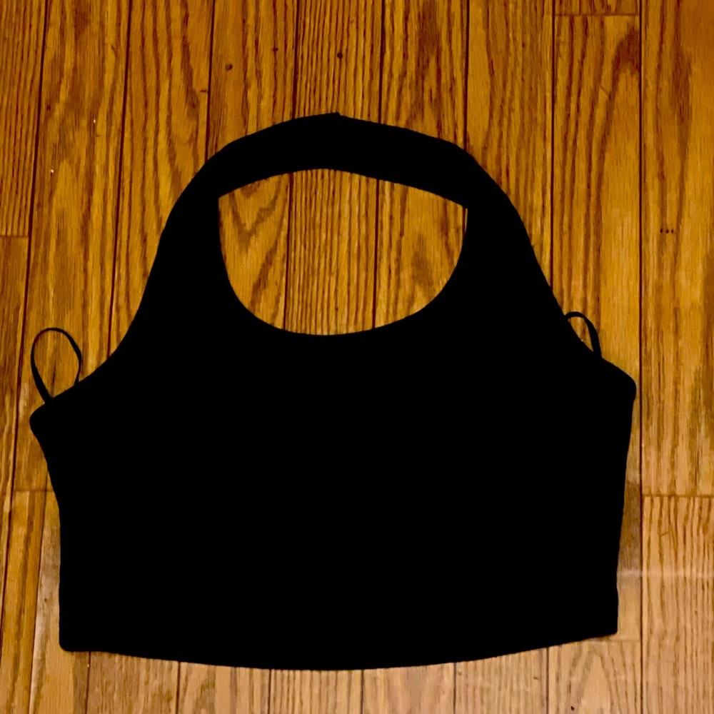 SHEIN BLACK  & WHITE HALTER TOPS